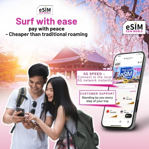 eSIM World offers affordable, high-speed data plans worldwide with 24/7 expert support for total peace of mind.